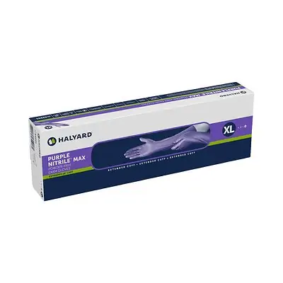 O&M Halyard Inc - 44995 Purple Nitrile Max™ Extended Cuff Length Exam Glove