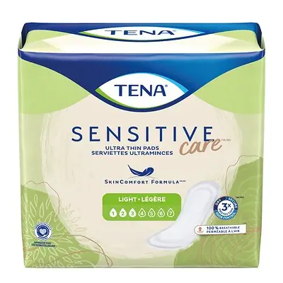 Essity HMS North America Inc - 54358 Tena Sensitive Care™ Ultra Thin Light Regular Bladder Control Pad