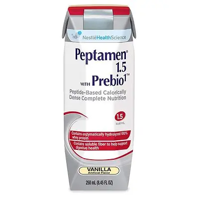 Nestle Healthcare Nutrition - 10043900349586 Peptamen® 1.5 with Prebio 1™ Vanilla Peptide-Based Complete Nutrition