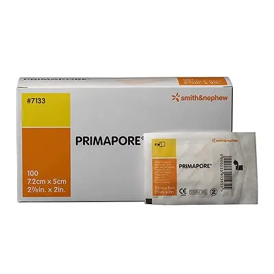 Smith & Nephew - 7133 Primapore White Adhesive Dressing