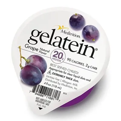 Medtrition-National Nutrition - 11681 Oral Supplement Gelatein® Grape Flavor Gel 4 oz. Cup