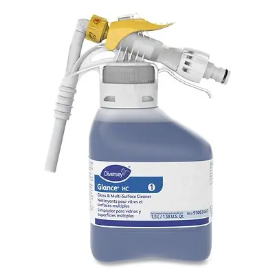 Essendant Co-United Stationers - DVS93063402 Glass / Surface Cleaner Diversey™ Glance® HC Glass and Multi-Surface RTD® Dispensing System Liquid Concentrate 1.5 Liter Bottle Ammonia Scent NonSterile