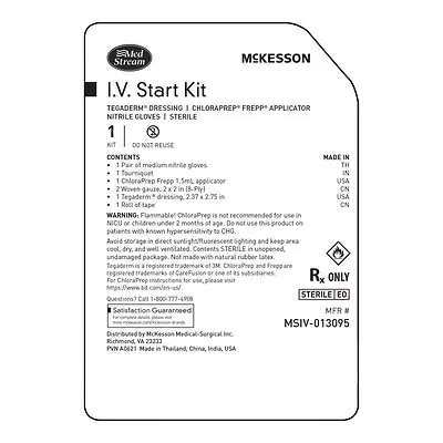 McKesson Brand - MSIV-013095 IV Start Kit McKesson Sterile