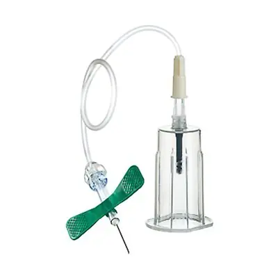 Greiner Bio-One - 450085V1 Vacuette® Blood Collection Set with Holder 21 Gauge 3/4 Inch Needle Length Safety Needle 7-1/2 Inch Tubing Sterile