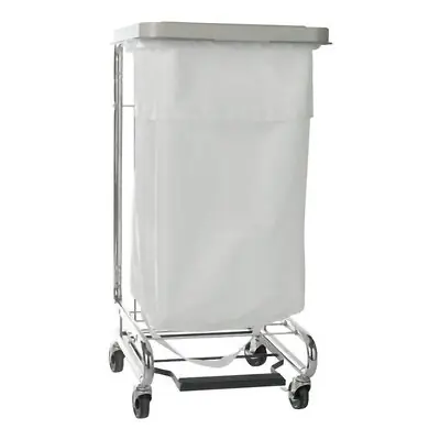 McKesson Brand - 03-159000 Hamper Stand McKesson General Purpose Rectangular Opening 30 to 33 gal. Capacity Foot Pedal Self-Closing Lid