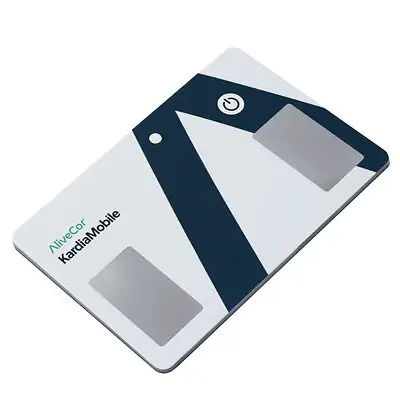 AliveCor Inc - KIT-CARD2YRCARE-30 ECG Mobile Card KardiaMobile® Card Bluetooth Connectivity Smart Phone Display Resting / Stress