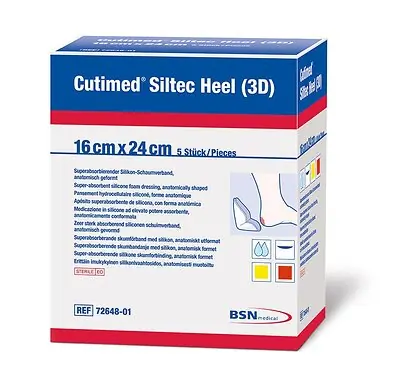 BSN Medical - 7328601 Cutimed® Siltec® Heel 3D Silicone Foam Dressing