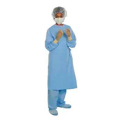O&M Halyard Inc - 41735 Aero Blue Surgical Gown with Towel