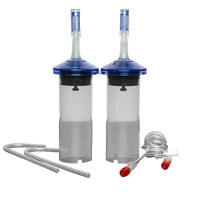 Genus Medical Technologies - 128-200107D CT Dual Syringe Kit OptiVantage® 60 Inch Tubing with Check Valve 2 X 200 mL