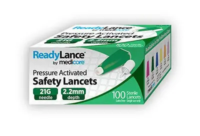 ASP Global LLC - 806 Safety Lancet ReadyLance™ 21 Gauge Retractable Pressure Activated Finger