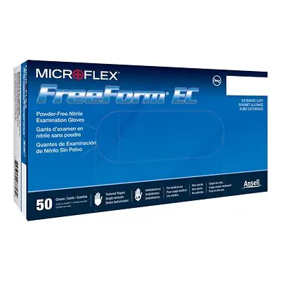 Microflex Medical - FFE-775-M FreeForm® EC Nitrile Extended Cuff Length Exam Glove