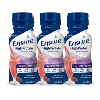 Abbott Nutrition - 66546 Ensure® Strawberry High Protein Nutrition Shake