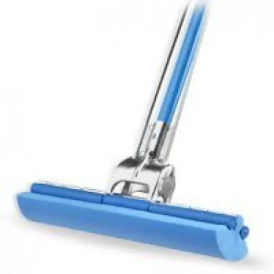 Connecticut Clean Room - 1114R Cleanroom Wet Mop Pad Roll-O-Matic® Blue Foam Disposable