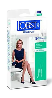 BSN Medical - 119653 Compression Stocking Jobst® Ultrasheer Thigh High Medium / Petite Natural Closed Toe