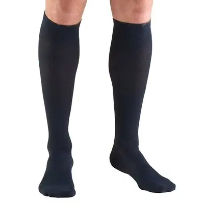 Truform - 1943NV-M Compression Sock Truform® Knee High Medium Navy Closed Toe