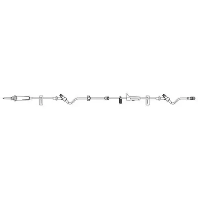B. Braun - 362420 IV Pump Set SafeDay™ Pump 2 Ports 15 Drops / mL Drip Rate Without Filter 120 Inch Tubing Solution