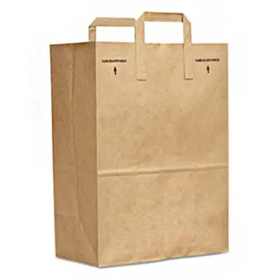 Essendant Co-United Stationers BAGSK1670EZ300 - Grocery Bag General Brown Kraft Paper 1/6 BBL - 300/Case