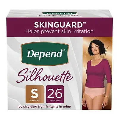 Kimberly Clark - 51449 Absorbent Underwear Depend® Silhouette® Waistband Style Adult Small Female Disposable Heavy Absorbency
