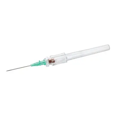 McKesson Brand - 200-IVR18116 Peripheral IV Catheter McKesson 18 Gauge 1.16 Inch Polyurethane Straight Hub Non Blood Control Push Button Safety