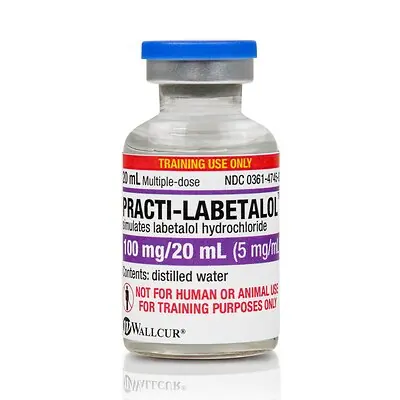 Wallcur - 105LB Clinical Training Medication Practi-Labetalol™ Liquid Vial 20 mL