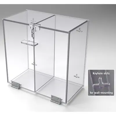 Poltex Inc - AMBUBAG14714-W Emergency Airway Procedure Storage Box Poltex Clear Wall Mount
