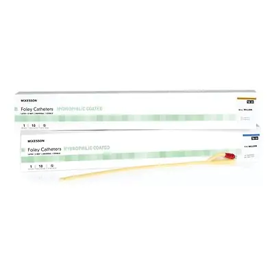 McKesson Brand - 16-LFOL512C McKesson Hydrophilic-Coated Latex Foley Catheter