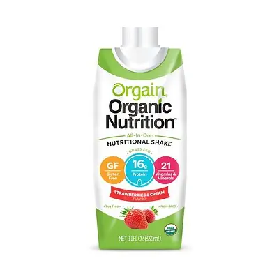 Orgain Inc - 851770003087 Orgain® Organic Nutrition™ Strawberry Nutritional Shake