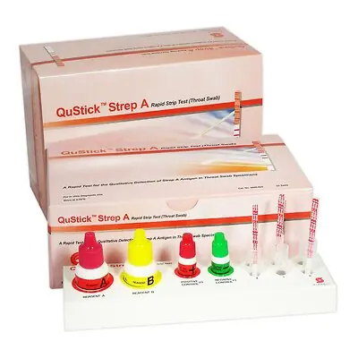 Stanbio Laboratory - 6000-050 Respiratory Test Kit QuStick™ Strep A Test 50 Tests CLIA Waived