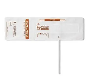 Medline - MDS9912 Single Patient Use Blood Pressure Cuff Medline Arm Soft Fabric Cuff Small Adult Cuff