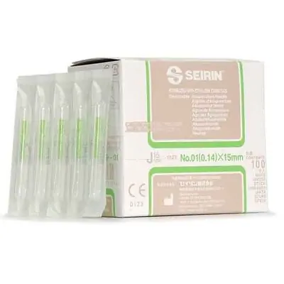Lhasa OMS - JT.18X15 Acupuncture Needle Seirin® 2 Japanese Gauge 15 mm Length J-15 Type
