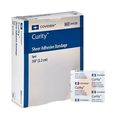 Cardinal - 44120 Curity™ Sheer Adhesive Spot Bandage