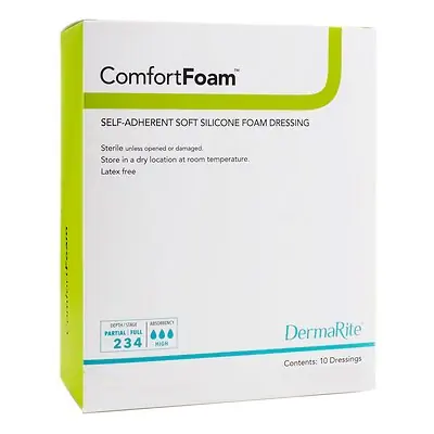 Sion Brands LLC - 44480 ComfortFoam™ Silicone Adhesive without Border Silicone Foam Dressing