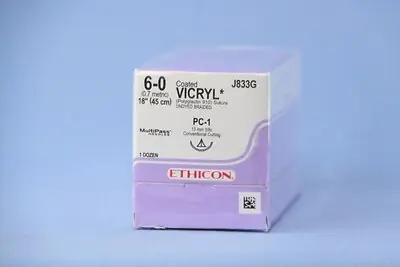 J & J Healthcare Systems - J833G Coated Vicryl™ Suture with Needle