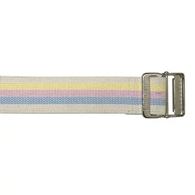 Skil-Care - 252071 Gait Belt SkiL-Care™ 60 Inch Length Pastel Stripe Cotton
