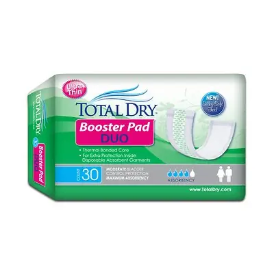 Secure Personal Care Products - BH98102 TotalDry™ Duo Maximum Absorbency Incontinence Booster Pad