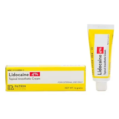 Patrin Pharma Inc - 39328002415 Patrin Pharma 4% Lidocaine Topical Anesthetic Cream