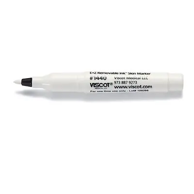 Viscot Industries - 1440-500 Skin Marker EZ Removable Ink® White Ink NonSterile Mini Regular Tip