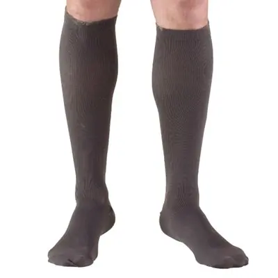 Truform - 1943CH-S Compression Sock Truform® Knee High Small Charcoal Closed Toe