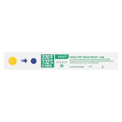 Steris - PCC008 Verify™ SixCess™ Steam Indicator Strips