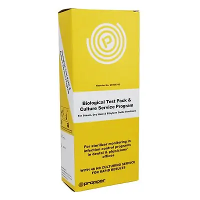 Propper Manufacturing - 26906700 Propper Sterilization Biological Test Mail-In Culture Service