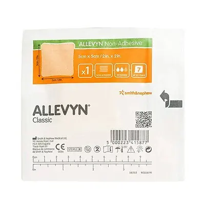 Smith & Nephew - 66007643 Allevyn Classic Nonadhesive without Border Foam Dressing