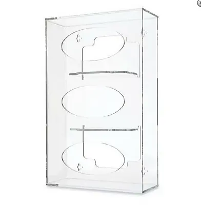 Market Lab Inc - 3615-CL Glove Dispenser Wall Mounted 3-Box Capacity Clear 10.13 W X 4.13 D X 16 H Inch Acrylic