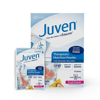 Abbott Nutrition - 66680 Juven® Fruit Punch Therapeutic Nutrition Powder for Wound Healing