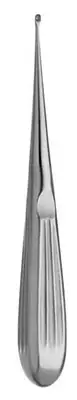 V. Mueller - AU6604 Mastoid Curette V. Mueller® Spratt 6-1/2 Inch Length Hollow Handle with Grooves Size 2 Tip Oval Cup Tip