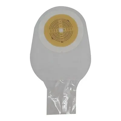 Safe N Simple - SNS7600002 Ostomy Pouch Safe n Simple™ One-Piece System 12 Inch Length Flat