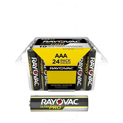 Energizer LLC - ALAAA-24PP Alkaline Battery Rayovac® Ultra Pro™ AAA Cell 1.5 Volt Disposable 24 Pack