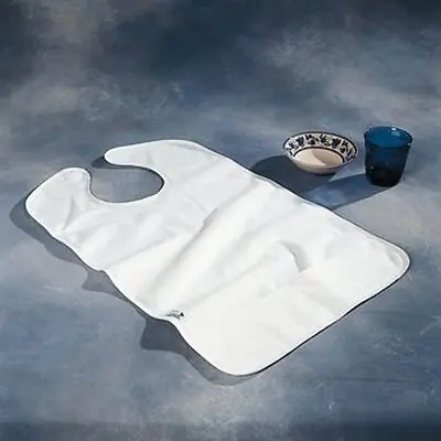 Performance Health - 081297274 Bib Hook and Loop Closure Reusable Terry Cloth / Vinyl Black