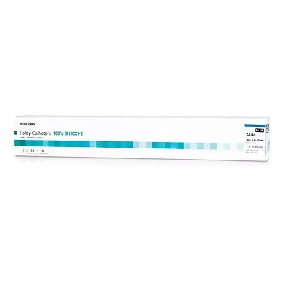 McKesson Brand - 16-SFOL3024 Foley Catheter McKesson 2-Way Standard Tip 30 cc Balloon 24 Fr. Silicone