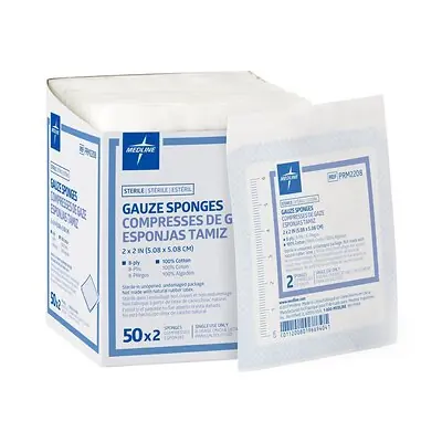 Medline - PRM2208 Caring® Sterile Gauze Sponge