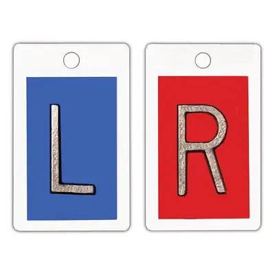 Wolf X-Ray - 50171 Identifier Markers 1 Inch Blue / Red Left / Right 1 Set
